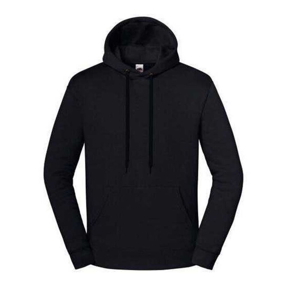 Fruit of the Loom Unisex Adult Iconic Hoodie / Black